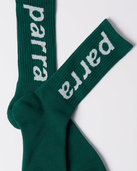 Lower case crew socks