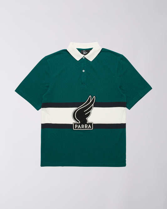 winged logo polo shirt